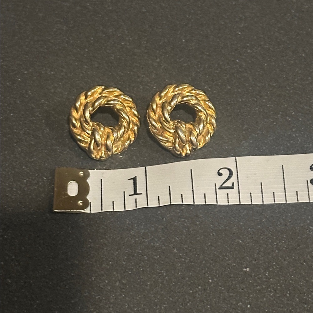 Vintage Monet Pierced Earrings
